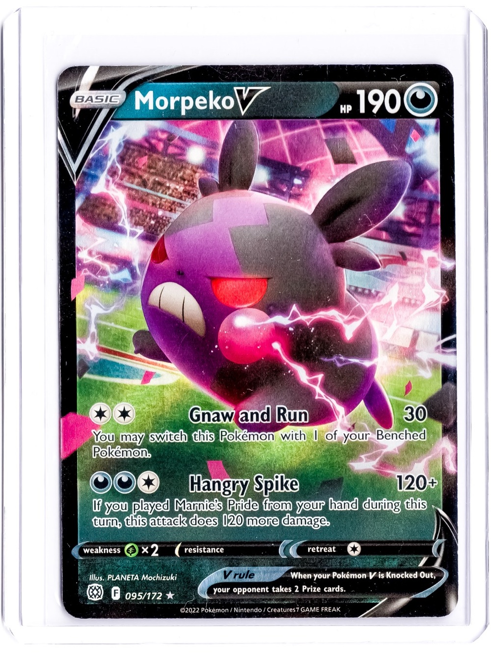 Morpeko 095/172 V Brilliant Stars NM Pokemon Trading Card